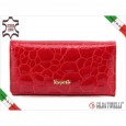 2673 red wallet genuine leather crocodile exterior ACAPULCO ROSSO